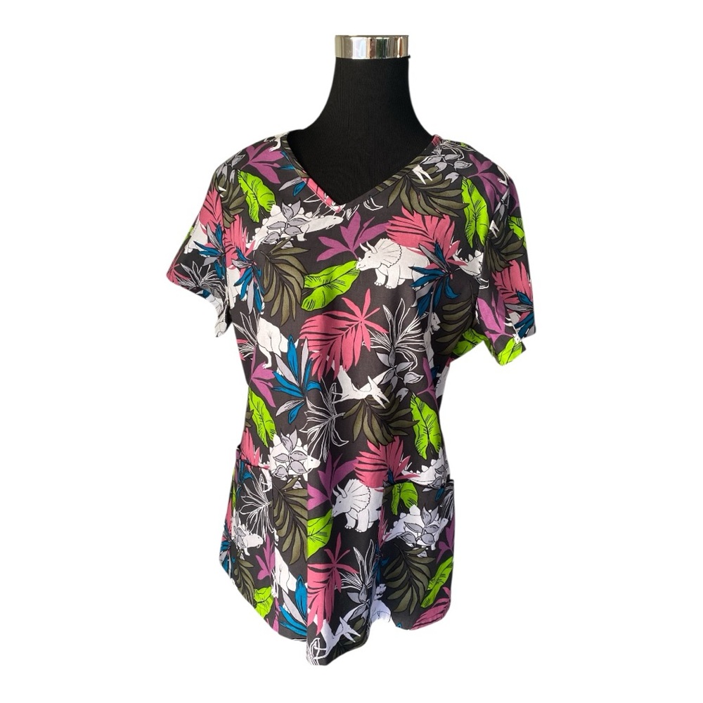 Scrubstar Black Graphic Short Sleeve Tee